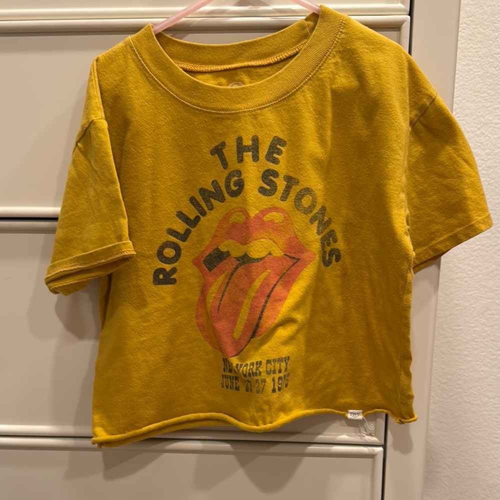 Treasure & Bond Yellow Short Sleeve Tee with Iconic Logo